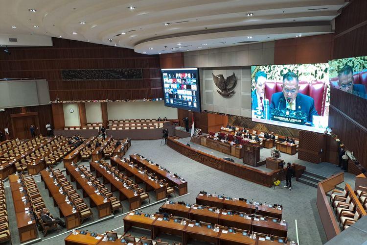 Rapat Paripurna DPR Penutupan Masa Sidang, Hanya Dihadiri 45 Orang