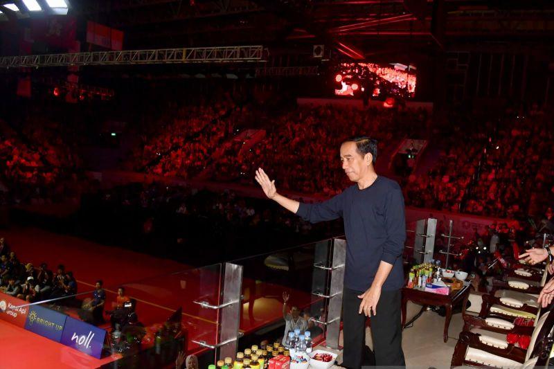 Jokowi Doakan Anthony Ginting Menang Indonesia Open 2023