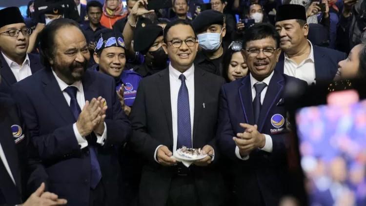 Anies Merapat ke NasDem Tower Usai Penahanan Johnny Ganggu Elektabilitas Partai