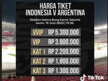 Pecinta Bola! Sudah Siap War Tiket Timnas Indonesia Vs Argentina 2023? Berikut Linknya