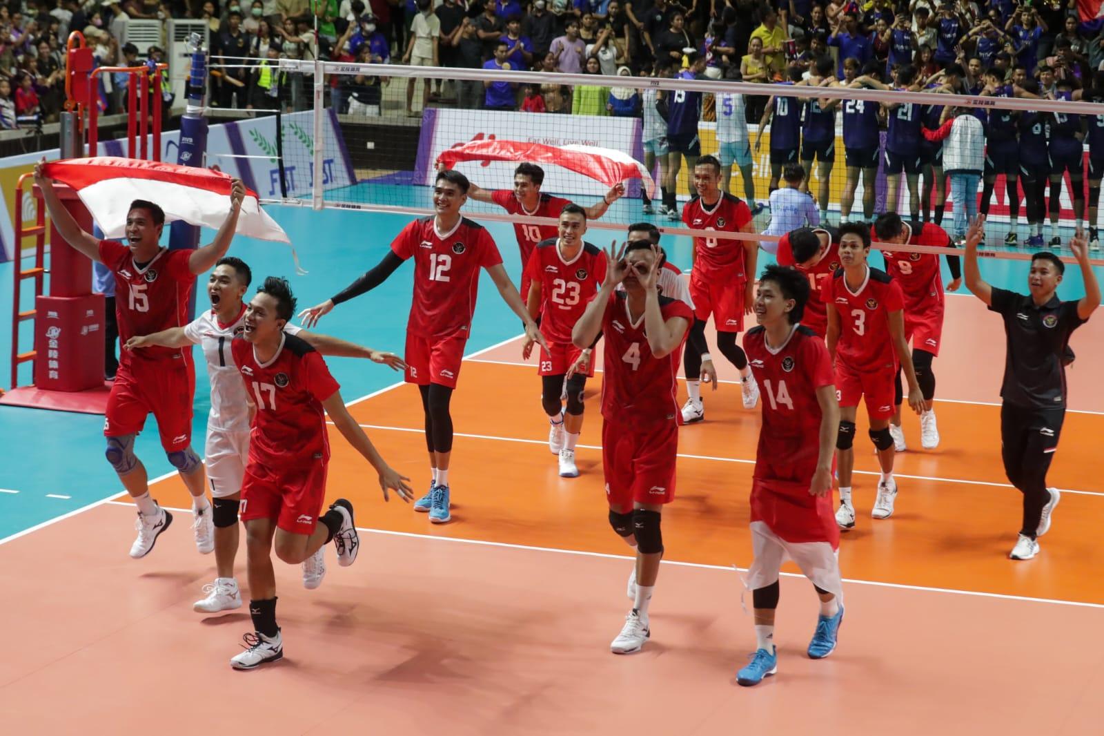 Bikin Bangga! Tim Voli Putra Indonesia Catatkan Hattrick Emas di SEA Games