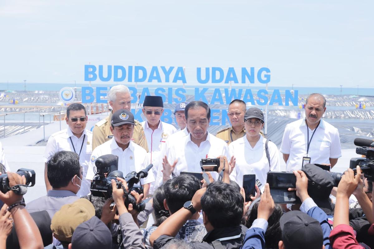 Presiden Jokowi Resmikan Tambak Udang Modern Ramah Lingkungan di Kebumen