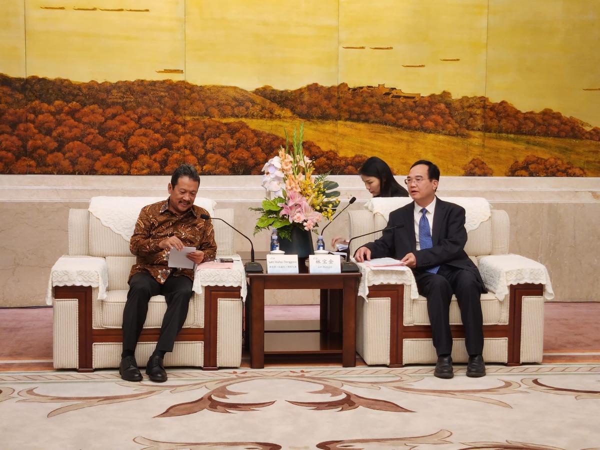 Menteri Trenggono Jajaki Kerja Sama Perikanan dengan Kota Maritim Tiongkok