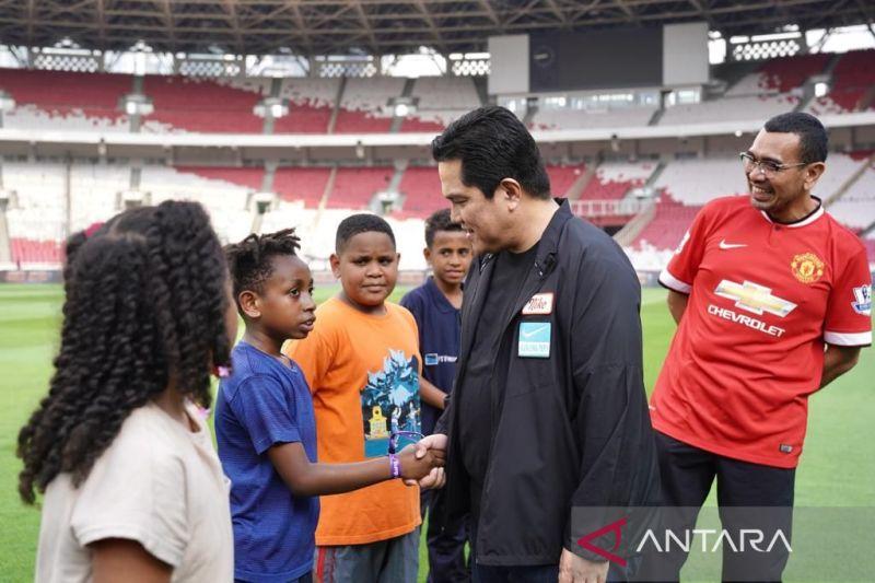 Jelang Laga Timnas Indonesia vs Argentina, Erick Thohir Cek Fasilitas di GBK