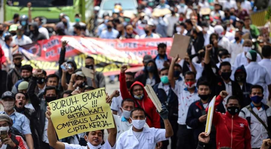 Demo Partai Buruh Tolak Pengesahan Perppu Ciptaker, Ribuan Polisi Dikerahkan