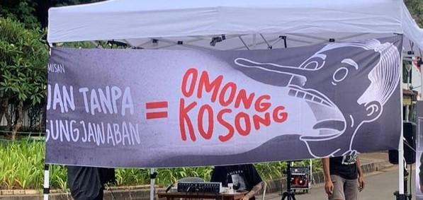 Poster 'Jokowi Pinokio' Muncul di Aksi Kamisan