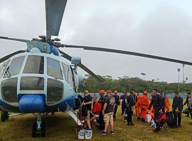 Tim Evakuasi Berhasil Temukan Titik Lokasi Jatuhnya Helikopter Kapolda Jambi