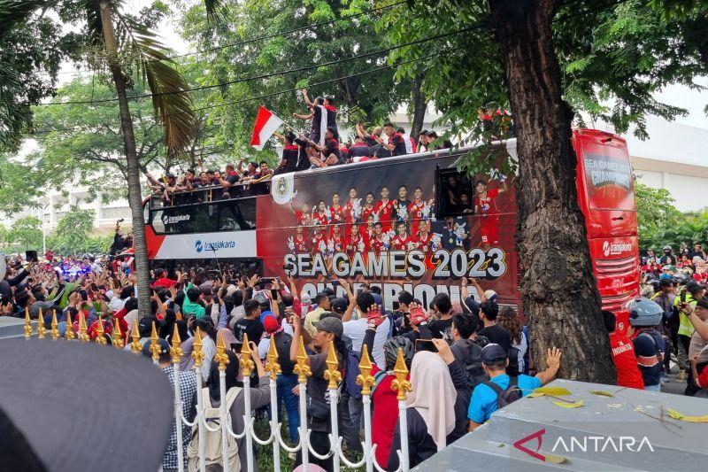 Timnas U-22 Indonesia Pimpin Arak-arak 87 Emas SEA Games 2023