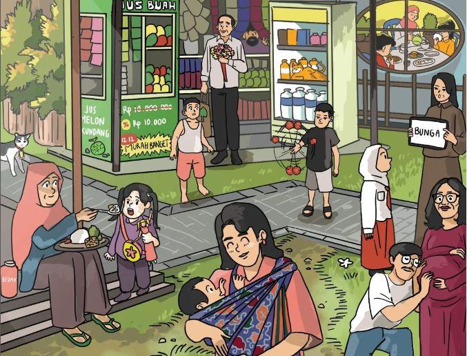 Jokowi Peringati Hari Ibu Melalui Poster Lucu, Netizen: Anak Pakai Singlet Al Nahyan
