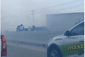 13 Mobil Kecelakaan Beruntun Gegara Kepulan Asap Misterius di Tol Pejagan