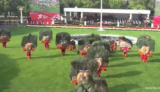 Penampilan Reog Ponorogo di Istana Negara Meriahkan Pembukaan Upacara HUt ke-77 RI