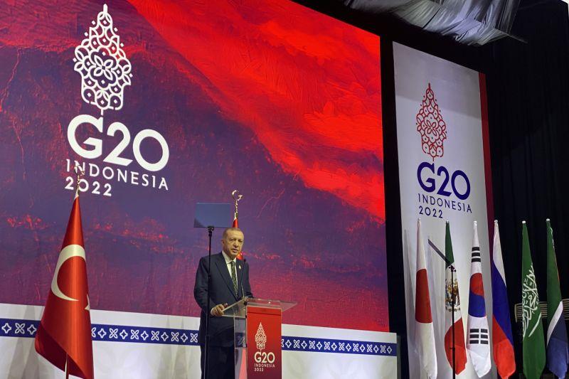 Erdogan Sebut Indonesia Sukses Jalankan Kepemimpinan G20