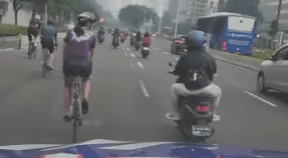 Viral! Aksi Dirlantas Polda Metro Jaya Tegur Gerombolan Pesepeda 'Ngeyel' di Jalan Sudirman-Thamrin