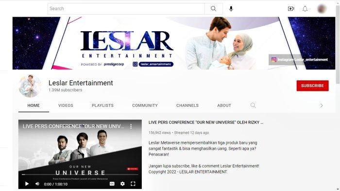 Leslar Entertainment Sudah Tidak Aktif. Bangkrut?