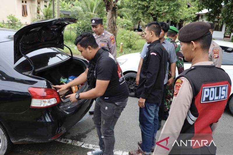 Cegah Peredaran Narkoba dan Senjata, Polres Aceh Barat-TNI Gelar Razia Kendaraan Bermotor