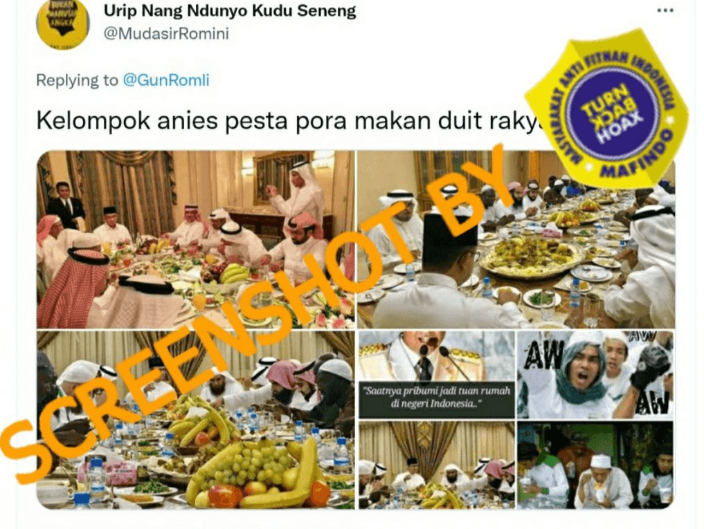 Anies dan Kelompoknya Pesta Pora Makan Duit Rakyat, Cek Faktanya