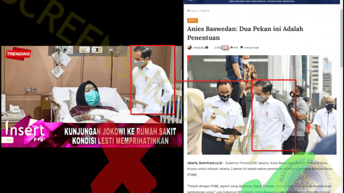 Video Presiden Jokowi Jenguk Lesti Kejora di Rumah Sakit, Cek Faktanya