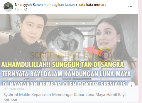 Luna Maya Hamil Anak Kembar, Cek Faktanya