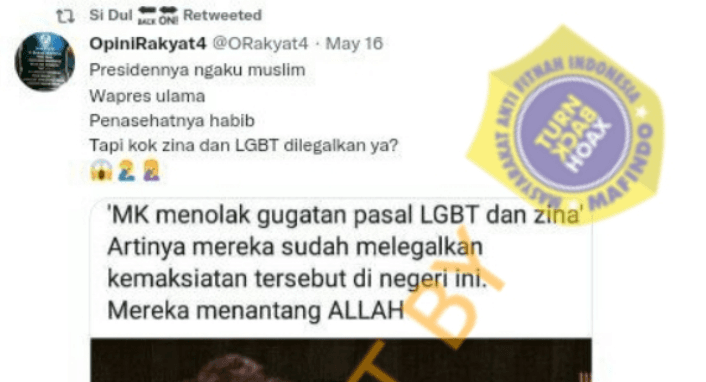 MK Legalkan Zina dan LGBT, Cek Faktanya