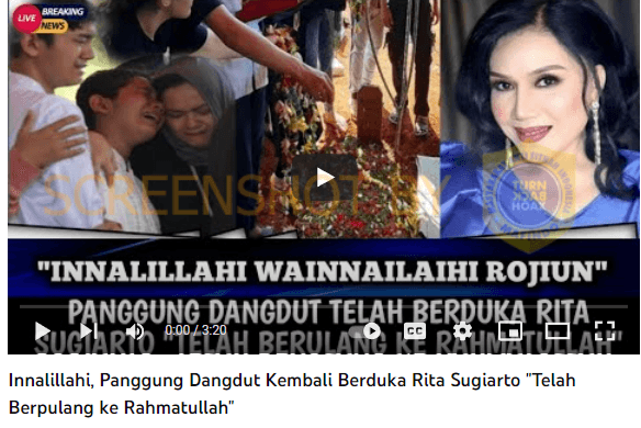 Pedangdut Rita Sugiarto Meninggal Dunia, Cek Faktanya