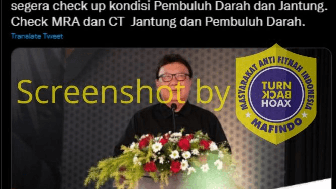 Tjahjo Kumolo Meninggal karena Vaksin Covid, Cek Faktanya