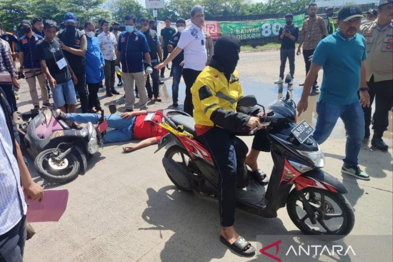 Polisi Gelar 28 Adegan Rekonstruksi Penembakan Pegawai Dishub Makassar