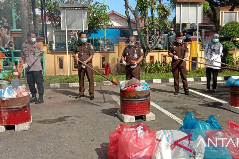 40 Kg Ganja Kering Dimusnahkan Kejari Padang Sepanjang 2022