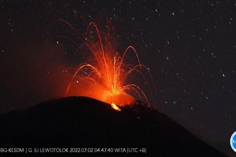 Gunung Ile Lewotolok Kembali Meletus, Pos Pemantau: Waspada Ancaman Lava Pijar