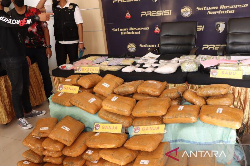 Polres Jakbar Musnahkan Ribuan Kilogram Narkoba dari Tangkapan Jaringan Lintas Pulau