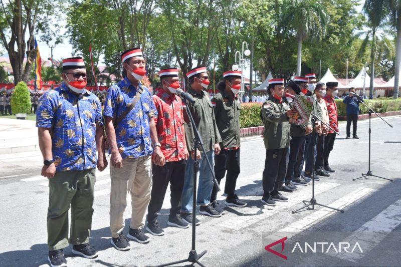 HUT Ke-77 RI, 19 Mantan Teroris di Sulsel Sumpah Setia kepada NKRI