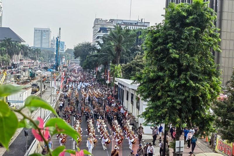 Lebih dari 10.000 Masyarakat Gelar Kirab Merah Putih Sepanjang 1.700 Meter