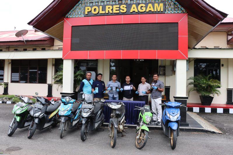 Polres Agam Ungkap 6 Kasus Kriminal. 7 Tersangka Diamankan