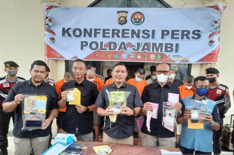 Polda Jambi Ungkap Kasus Peredaran Narkoba Senilai Rp1,6 Miliar
