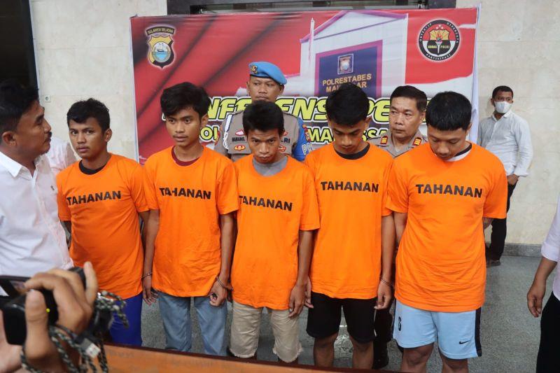 20 Orang Ditangkap, Ini Tampang 5 Pentolan Pembusur yang Meresahkan di Makassar