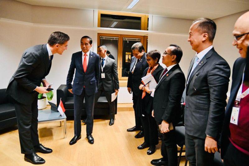 Presiden Jokowi Lakukan Pertemuan Bilateral dengan PM Belanda Bahas 4 Hal