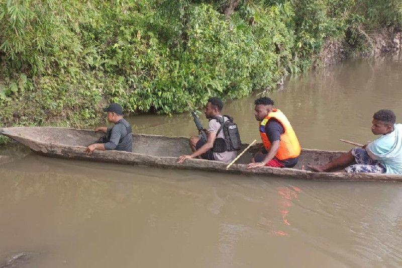 Jenazah Briptu Yohanes Matius yang Jatuh di Sungai Digoel Ditemukan