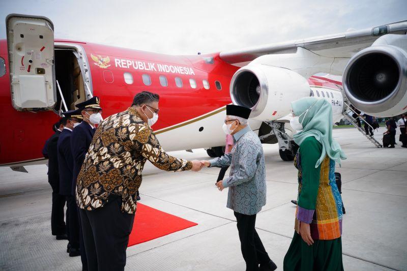 Wapres Ma'ruf Amin Bertolak ke Tapanuli Tengah Sumut