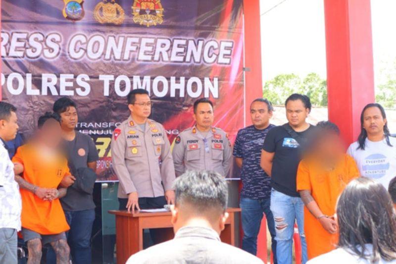 7 Pelaku Pengadangan-Penganiayaan Anggota Polri di Tomohon Ditangkap!