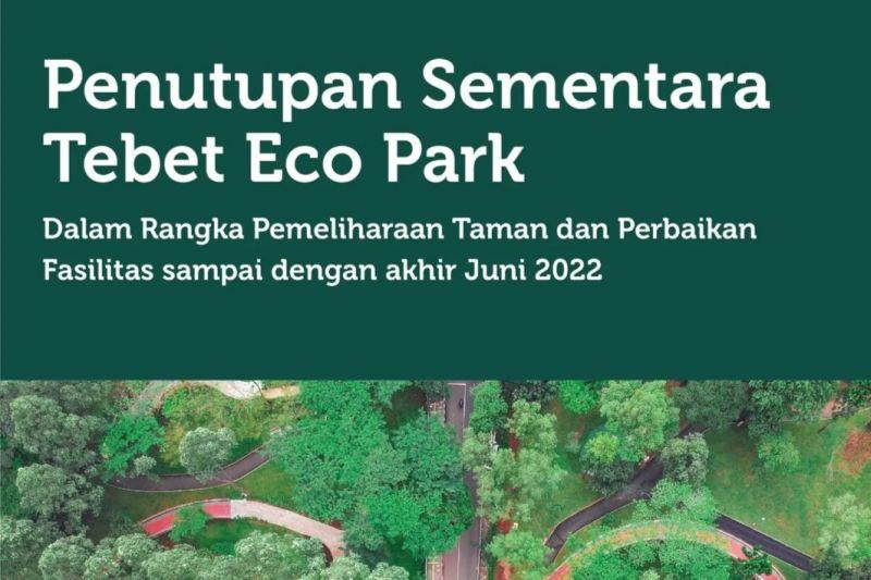 Cegah Membludaknya Pengunjung, Masuk Tebet Eco Park Direncanakan Pakai Aplikasi