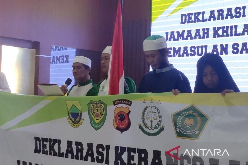 15 Anggota Khilafatul Muslimin Cianjur Berikrar Setia NKRI Sesuai Hati Nurani dan Tanpa Ada Paksaan