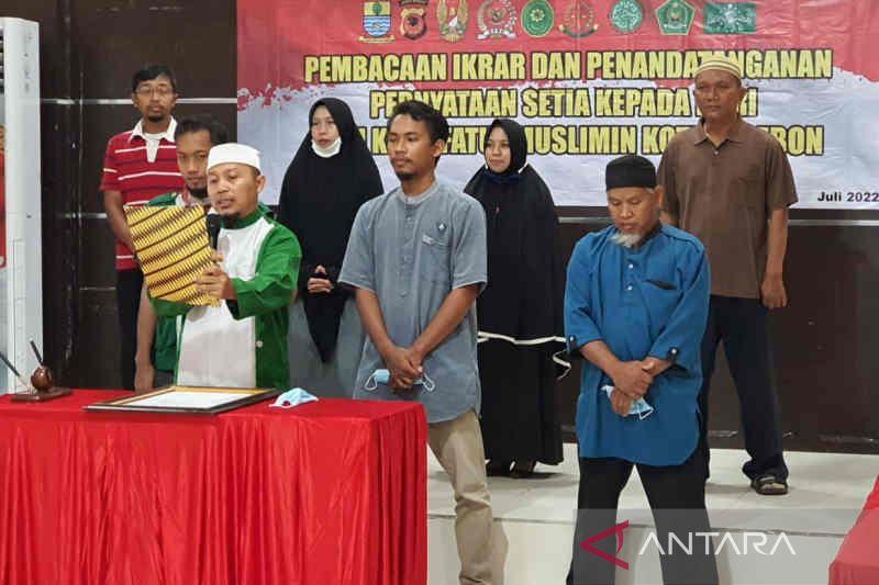 Hanya Gunakan Pendekatan Diskusi, 15 Anggota Khilafatul Muslimin Cirebon Ikrar Setia NKRI