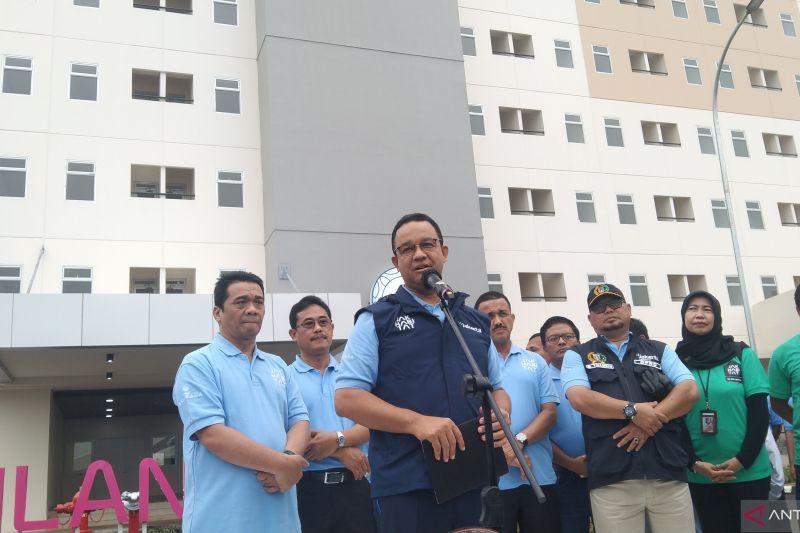 Anies Baswedan Resmikan1.348 Unit Hunian DP Rp0 di Cilangkap Jaktim