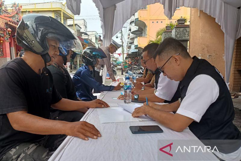 Apes! Puluhan Motor Mati Pajak di Kepulauan Meranti Terjaring Operasi