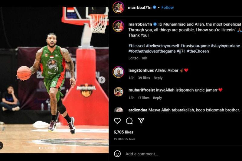 Pebasket Naturalisasi Jamarr Johnson jadi Mualaf