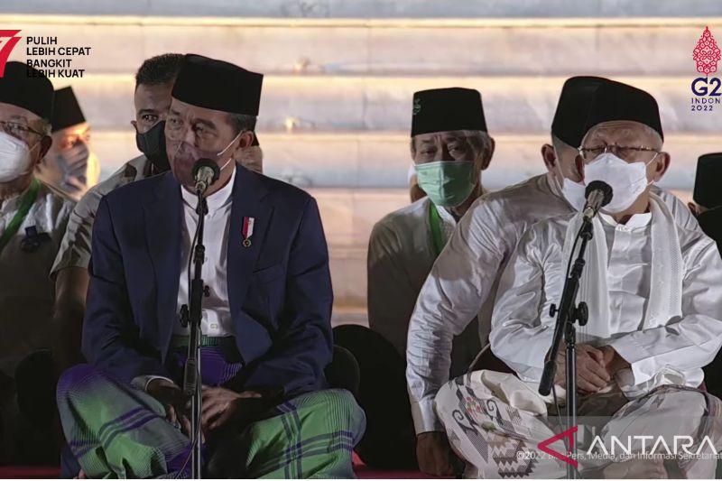 Jokowi dan Maruf Amin Gelar Zikir dan Doa Kebangsaan di Istana Merdeka