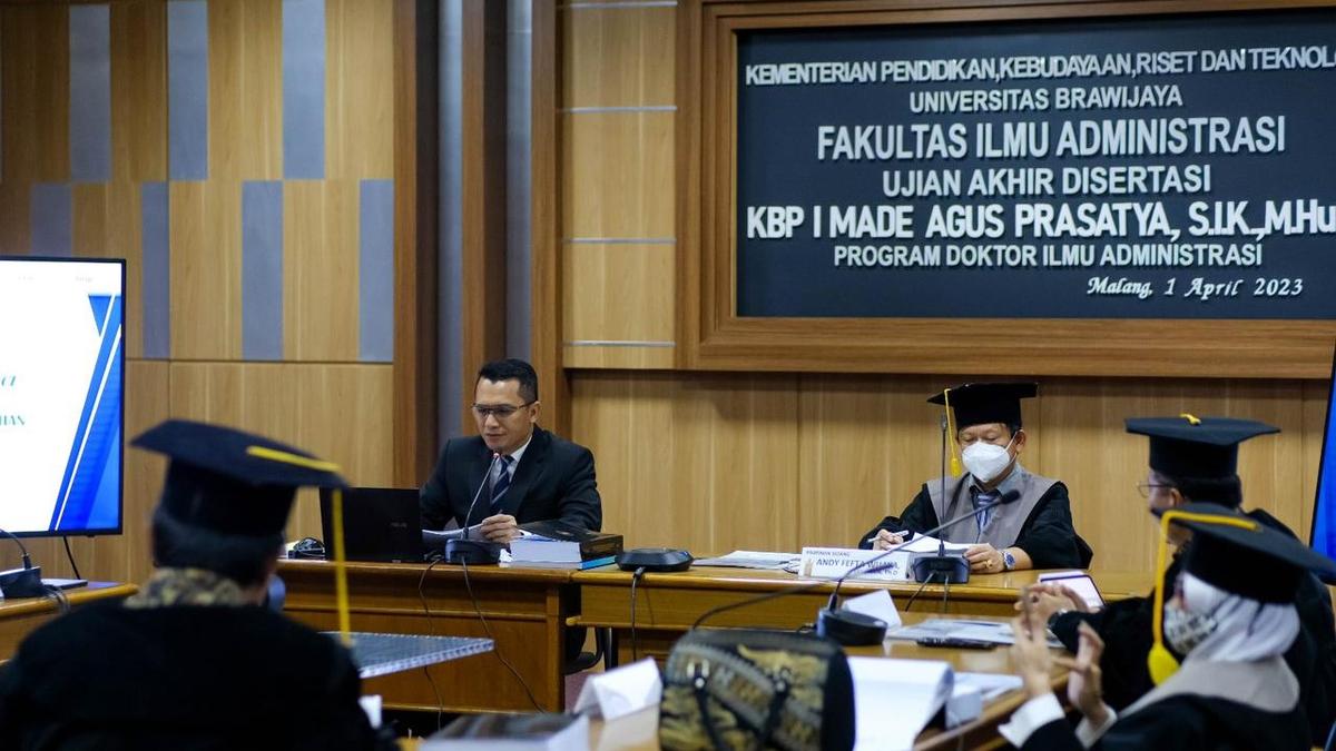 Mantap! Kombes I Made Agus Prasatya Sukses Tuntaskan S3 di Unibraw