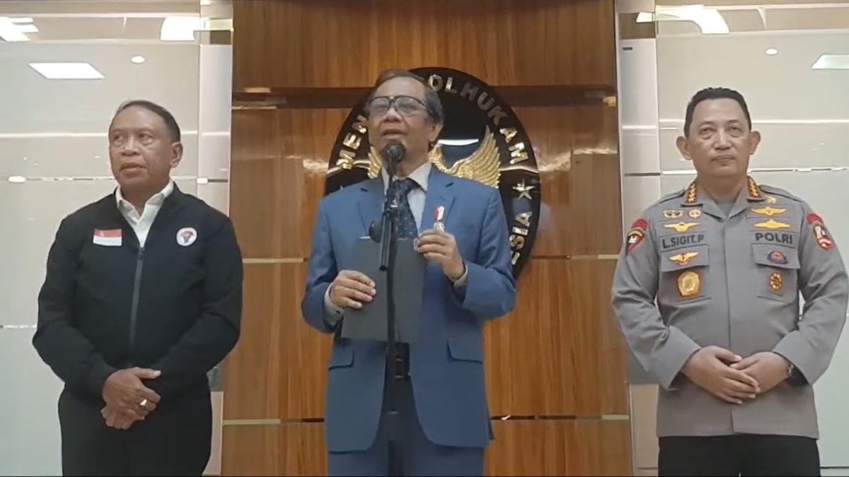 Mahfud Md: Liga 1 2022/2023 Dilanjutkan Tanpa Desakan Siapapun!