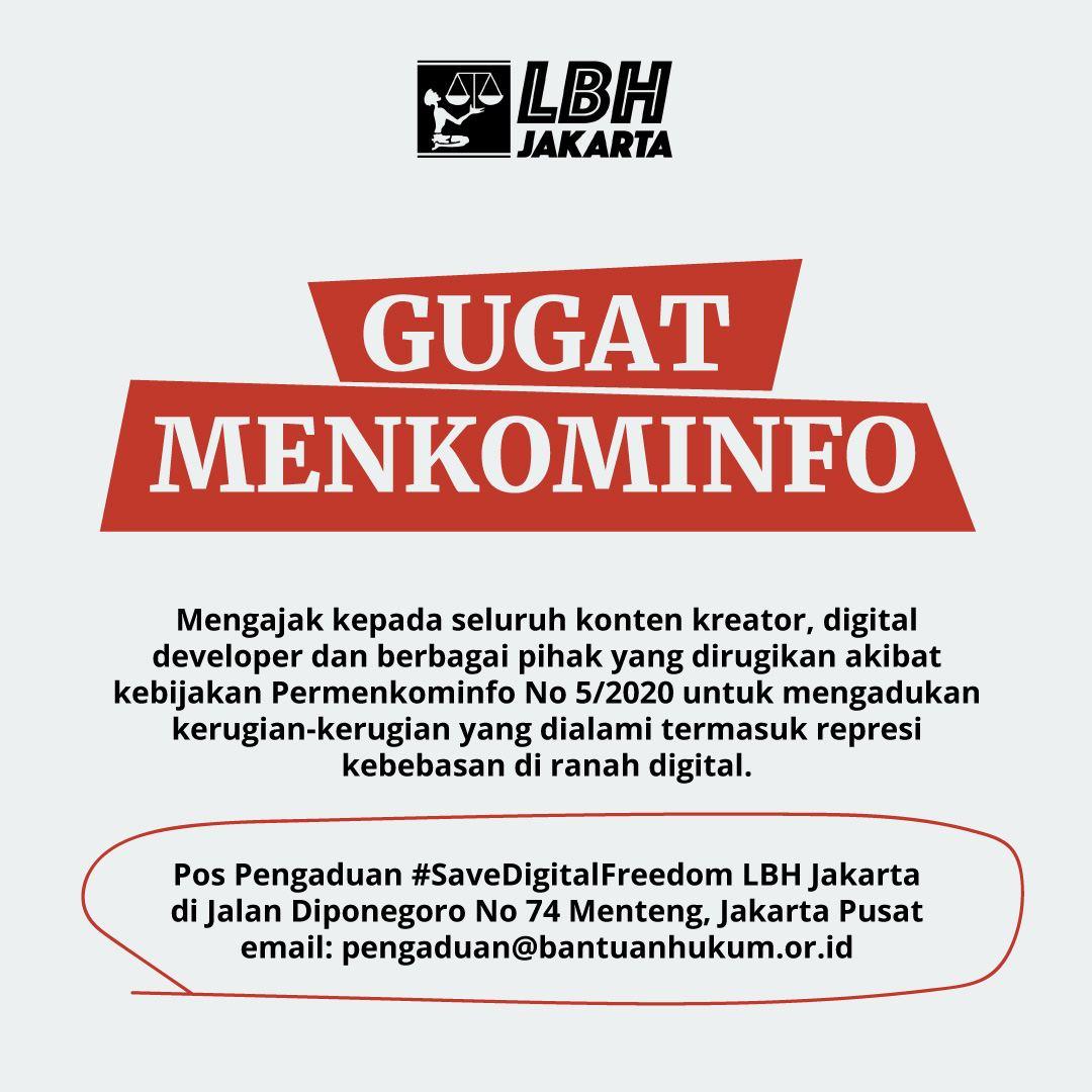 LBH Jakarta Serukan Gugat Menkominfo, Ada Apa?