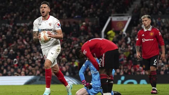 MU Hancur Lebur di Tangan Sevilla, De Gea Bikin Blunder