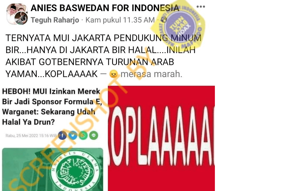 MUI Setuju Merek Bir Jadi Sponsor Formula E di Jakarta, Cek Faktanya